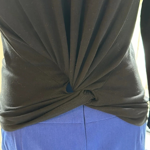 NWOT J Crew Black Knotted (back) Top, Size Small - Picture 5 of 6